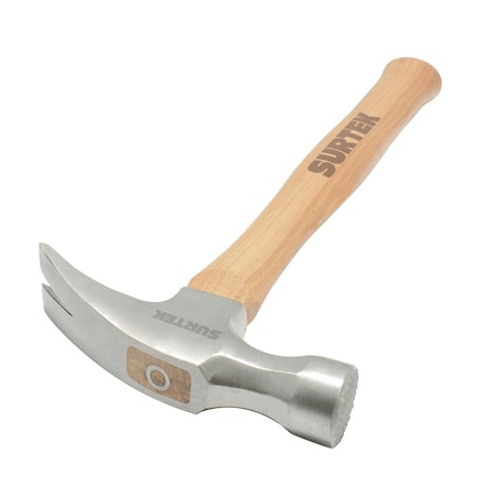 Surtek Straight Claw 24Oz Hammer With Milled Face 424CF